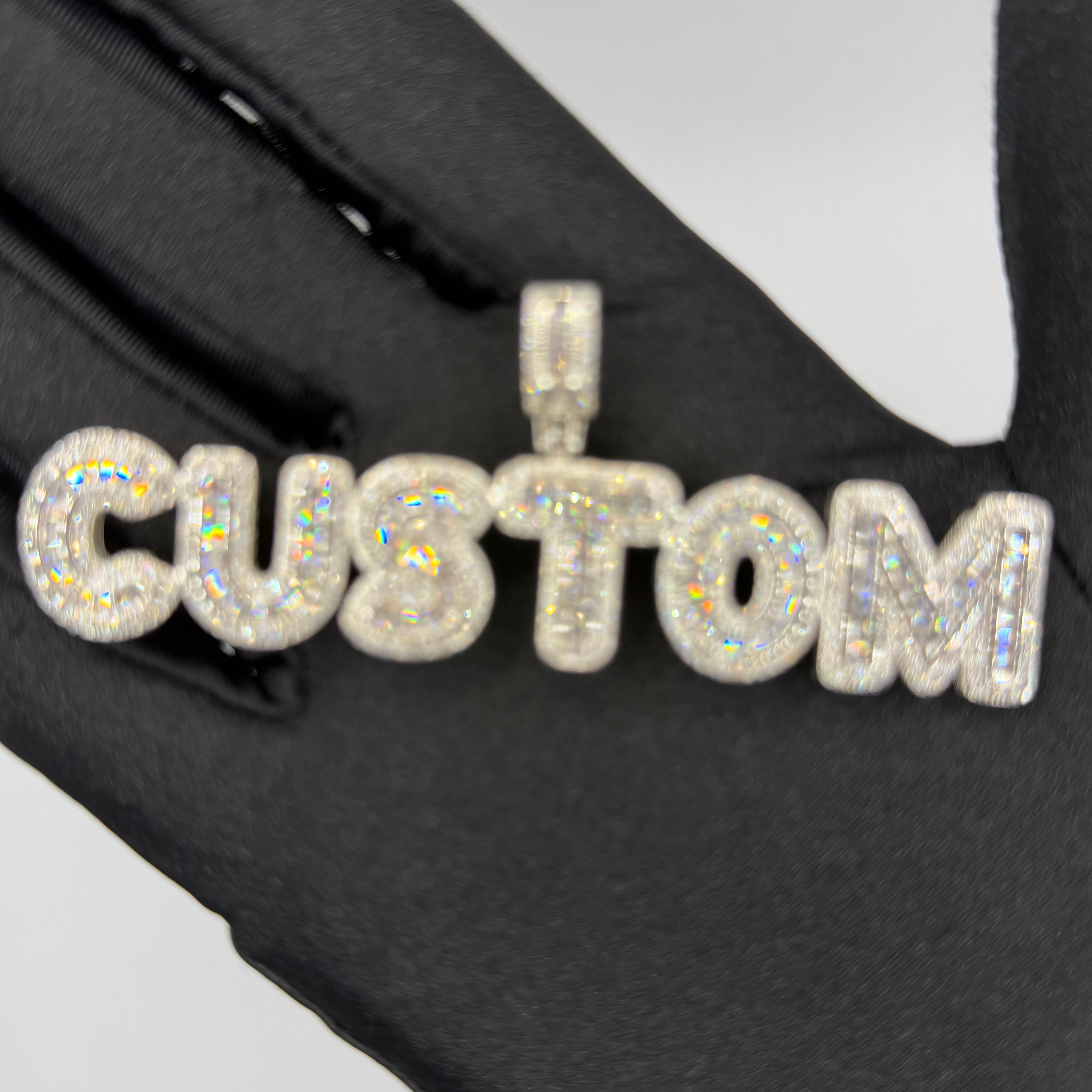 Custom Ice Out Zawieszka Bubble