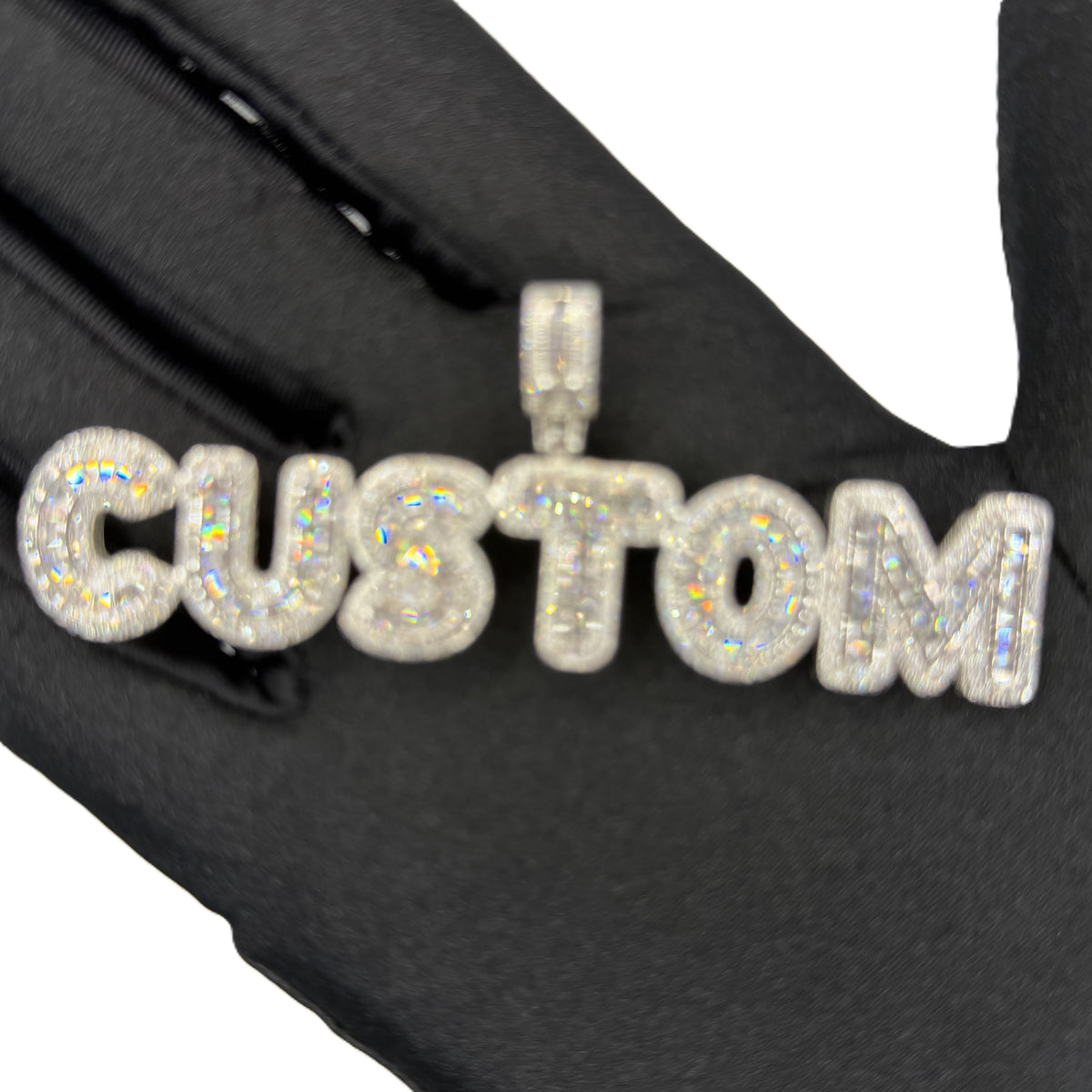 Custom Ice Out Zawieszka Bubble