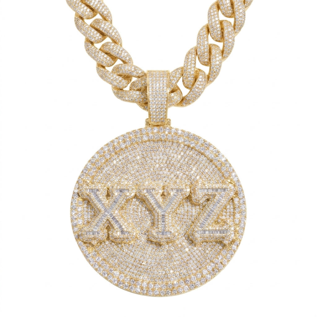 Custom Ice Out Zawieszka Circle
