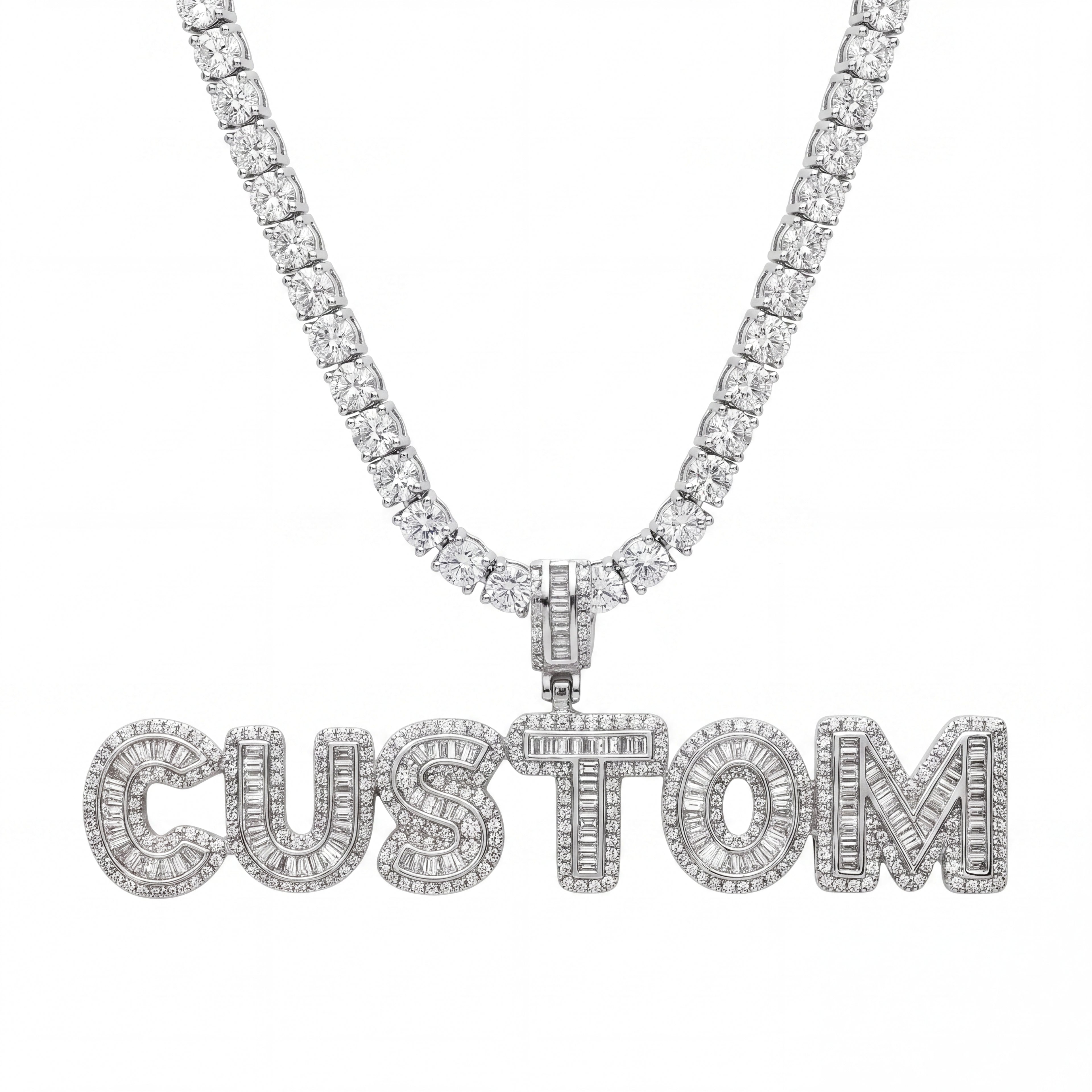Custom Ice Out Zawieszka Bubble