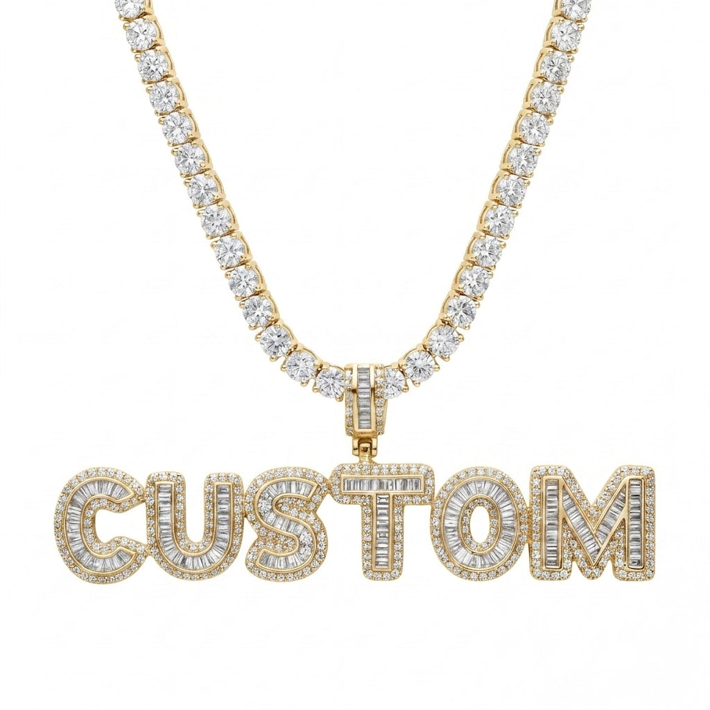 Custom Ice Out Zawieszka Bubble