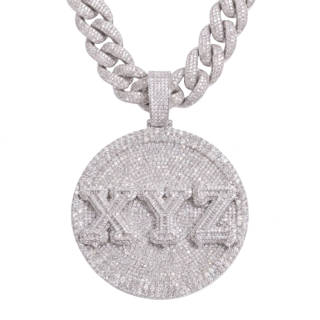 Custom Ice Out Zawieszka Circle