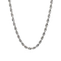 Naszyjnik Rope 5mm Białe Złoto