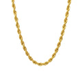 Naszyjnik Rope 5mm Złoto