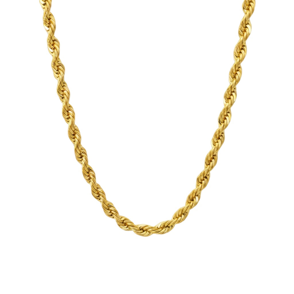 Naszyjnik Rope 5mm Złoto
