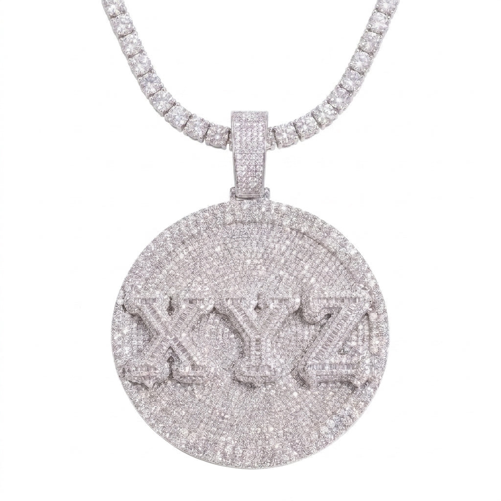 Custom Ice Out Zawieszka Circle