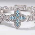 Bransoletka Flower Aqua