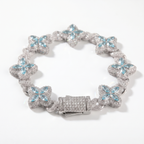 Bransoletka Flower Aqua