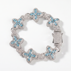 Bransoletka Flower Aqua